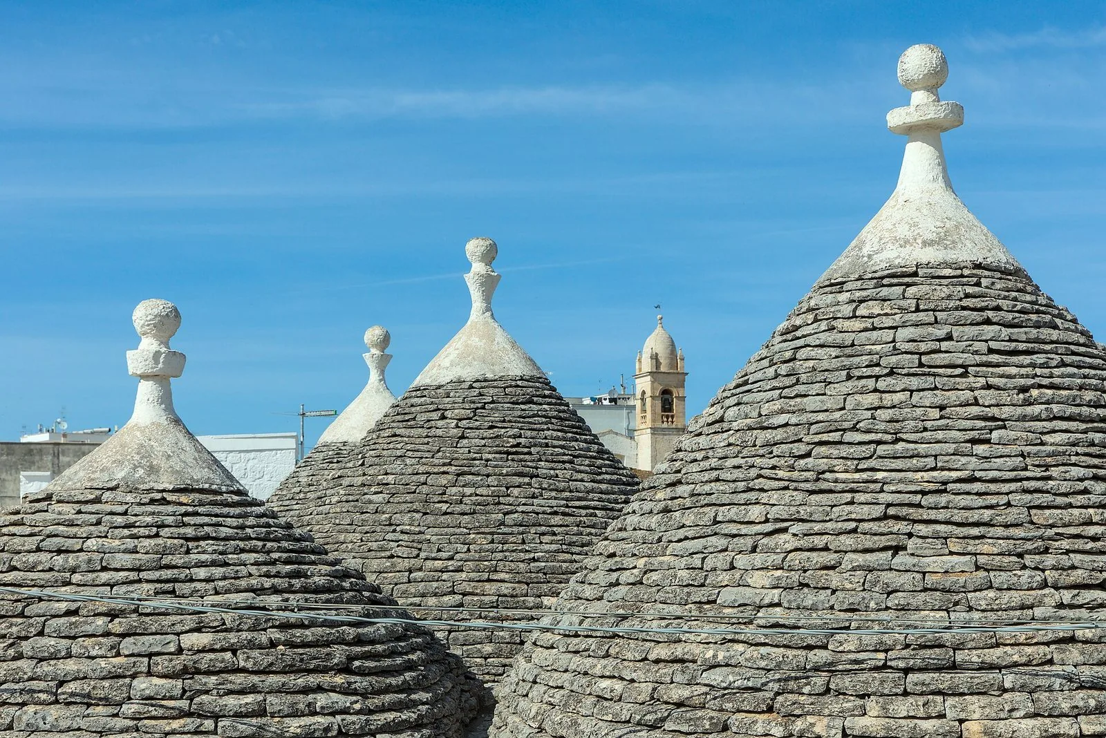 I tetti conici dei trulli di Alberobello